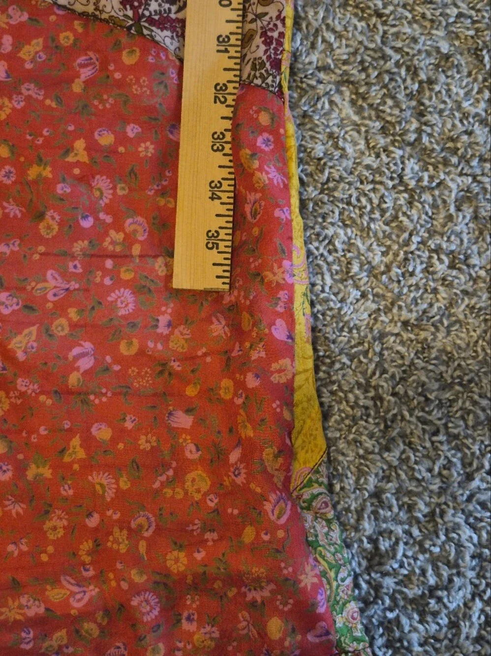Colorful Patchwork Boho Kimono - Multicolor Size XL - Picture 8 of 9